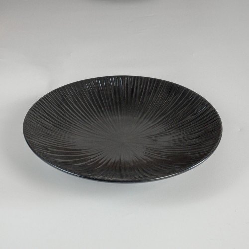 Rotary Black Dinner Plate 10.6" 5