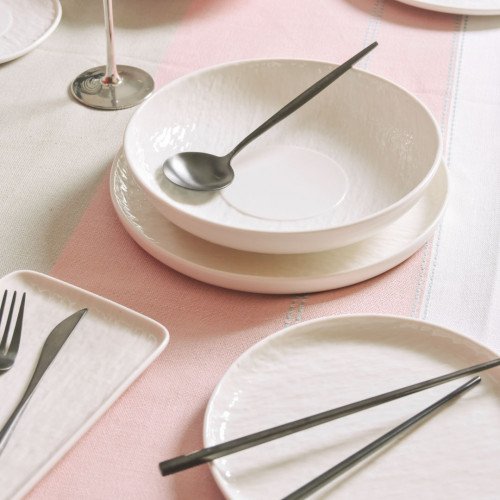 Enchanted White High-Rim Plate 8" 2
