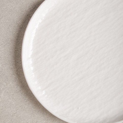 Enchanted White High-Rim Plate 8" 3