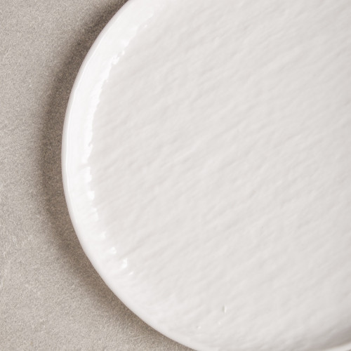 Enchanted White High-Rim Plate 8" 3