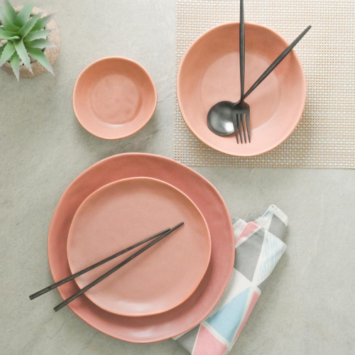 Altered Salad Plate 8" - Powder Pink 3