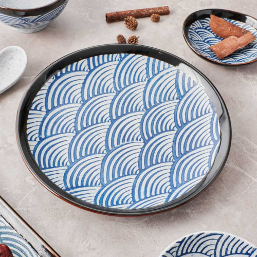 Seigaiha Dinner Plate 9" 3