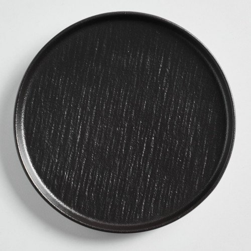 Hardstone - Solid Black Salad Plate 8"