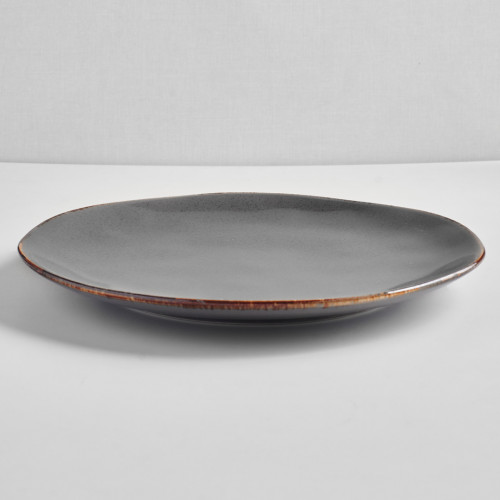 Caldera Grey Pizzara Dinner Plate 10.7" 3