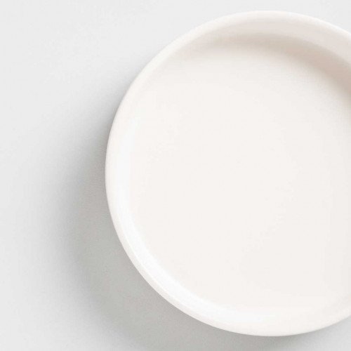 White Solitude High-Rim Plate 5" 3