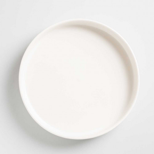 White Solitude Tall Dinner Plate 10" 3