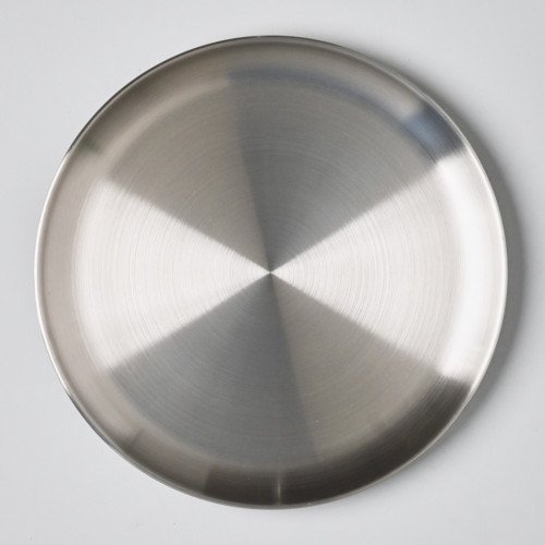 Korea Style 304 Stainless Steel Shallow Plate 20cm - Silver 3