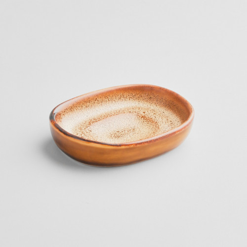 Black Kemuri Sauce Dish Rectangular 10cm x 7cm 6