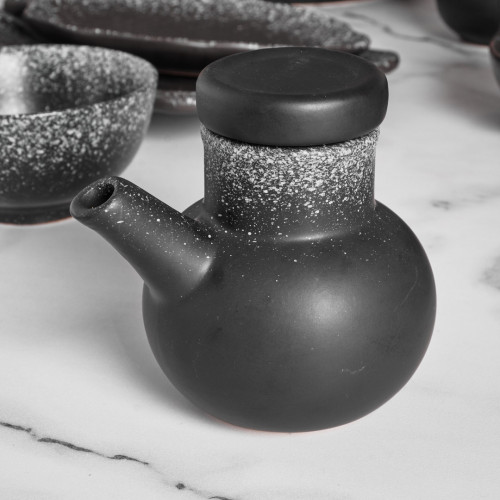 Black Kemuri Triple Condiment Set 8