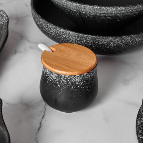 Black Kemuri Triple Condiment Set 9