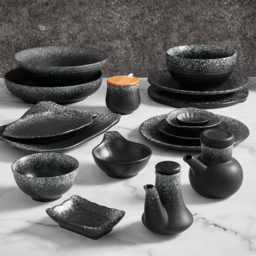 Black Kemuri Triple Condiment Set 12