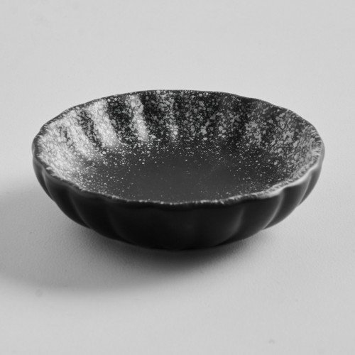 Black Kemuri Sauce Dish 7cm