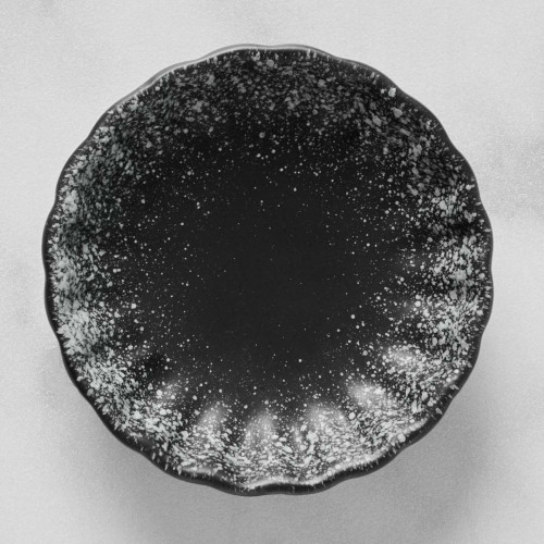 Black Kemuri Sauce Dish 7cm 3