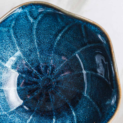 Blue Veins Tall Sauce Dish 4.5" 4