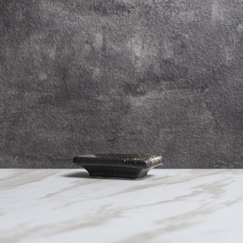 Luster Blue Sauce Dish Rectangular 9 x 6cm 2