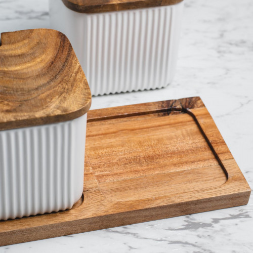 Minimalist Condiment Container Set White 3