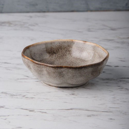 Sliver Tint Gray Sauce Dish 4"