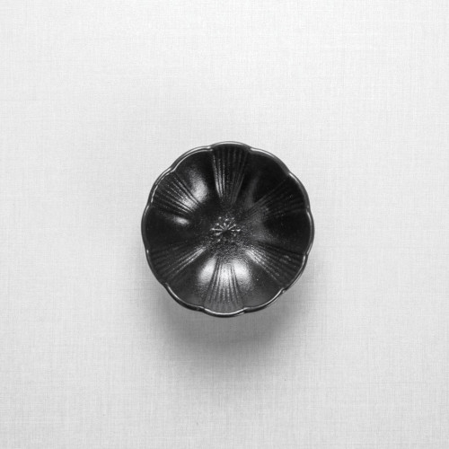 Ikebana Black Sauce Dish 8.5cm 5