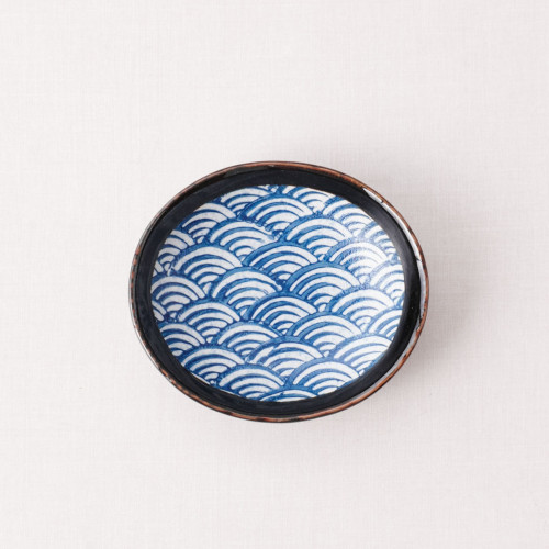 Seigaiha Sauce Dish 4.25"