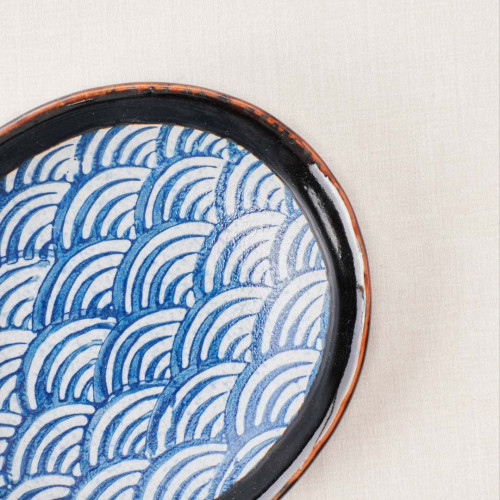 Seigaiha Sauce Dish 4.25" 2