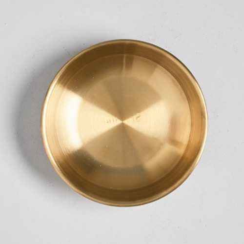Korea Style Condiment Dish 9cm - Gold 2