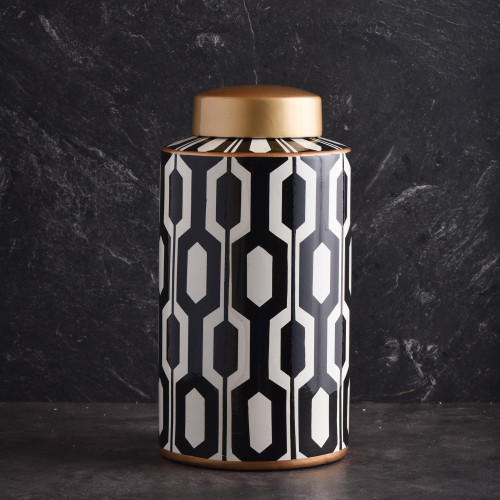 Gothic Monochrome Jar Large