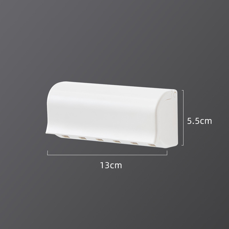 Plastic Wall-Mounted Bathroom Utensils - Toothbrush holder Large