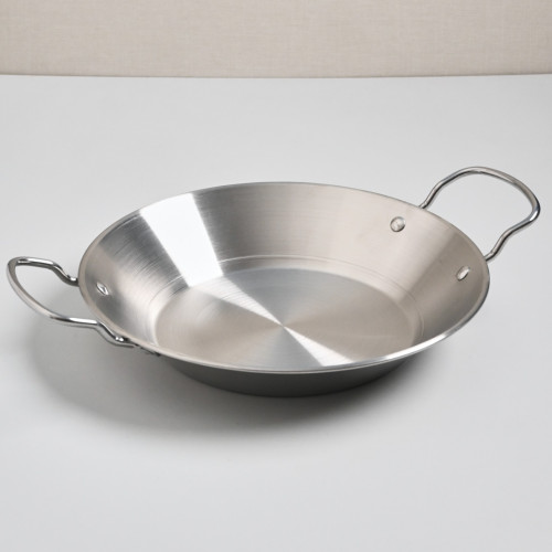 Korea Style Dry Pot Double Eared Handle 25cm - Silver