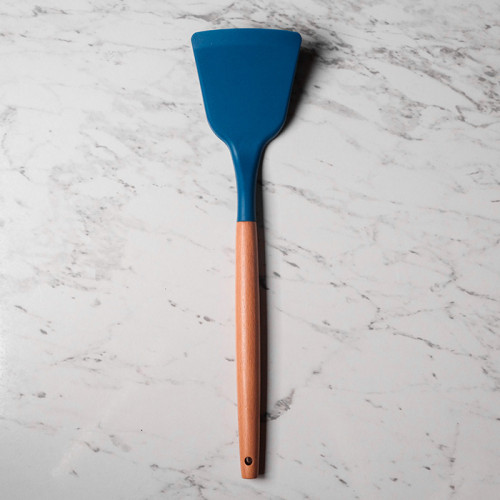 navy blue silicone cooking utensils