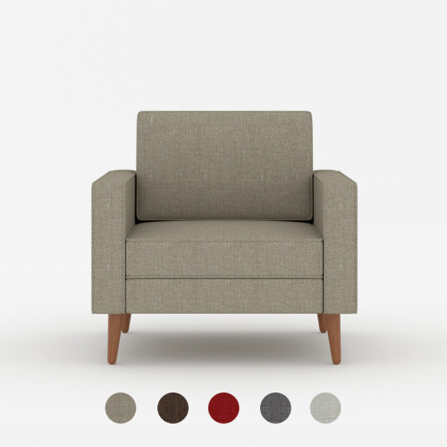 Mavis Single-Seater Sofa - Candy Brown