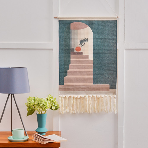 Nordic Hanging Canvas Art 50 x 70cm - Stairway