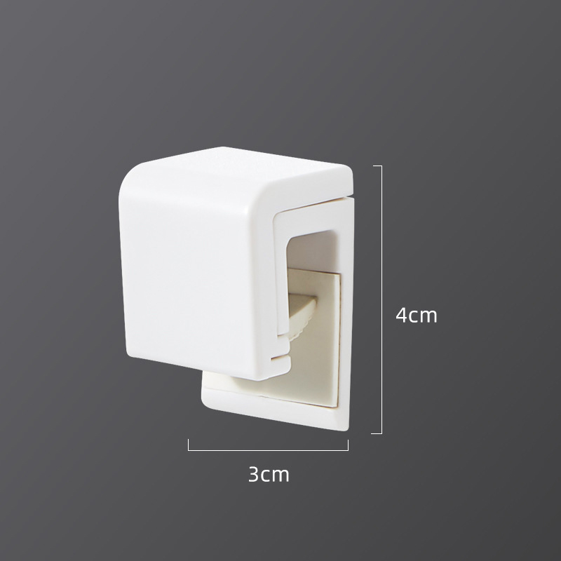 Plastic Wall-Mounted Bathroom Utensils - Holder 4x3cm