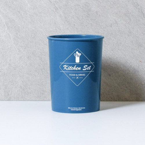 Gothic Blue Kitchen Utensils Bucket